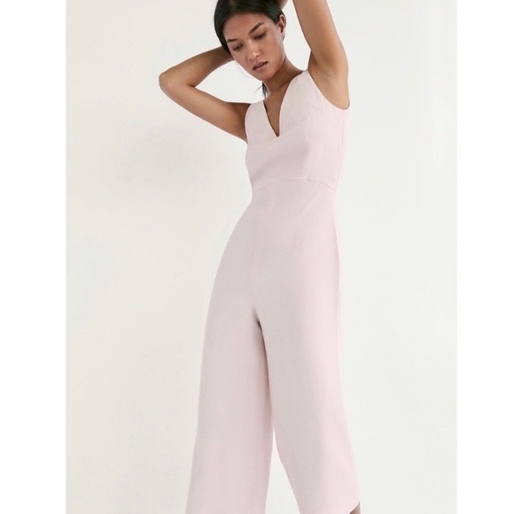NWT Massimo Dutti Ballerina Pink Jumpsuit size 6 - Picture 2 of 10